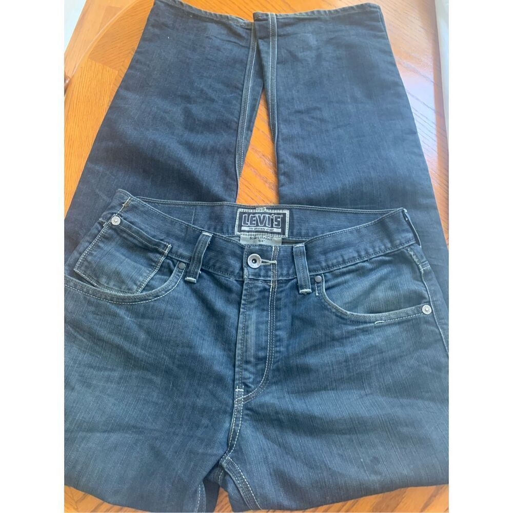 Levi Strauss 514 Original Riveted Mens Dark Blue Jeans